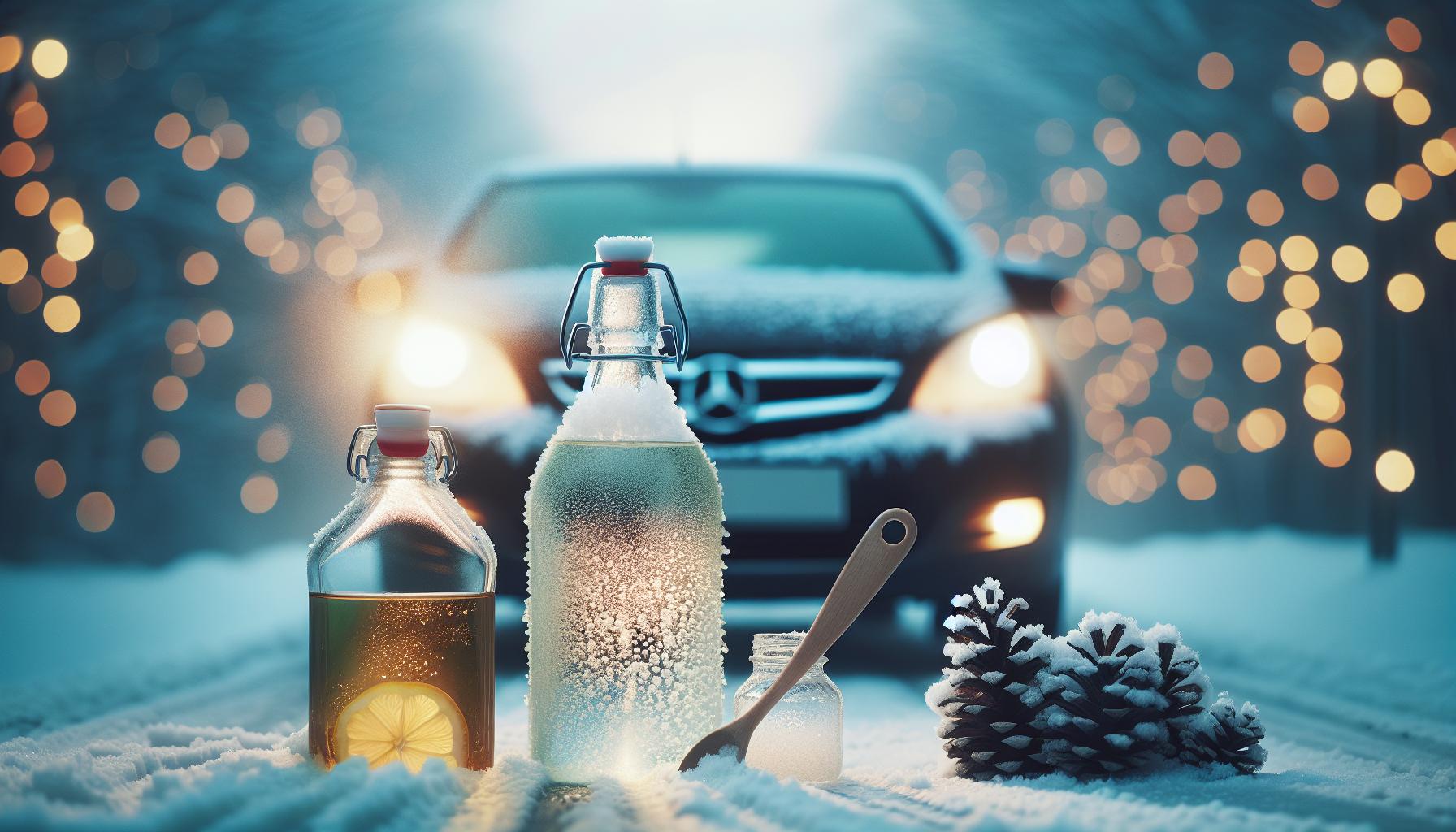 Ocet s vodou proti námraze: Zimní trik pro auto i chodník