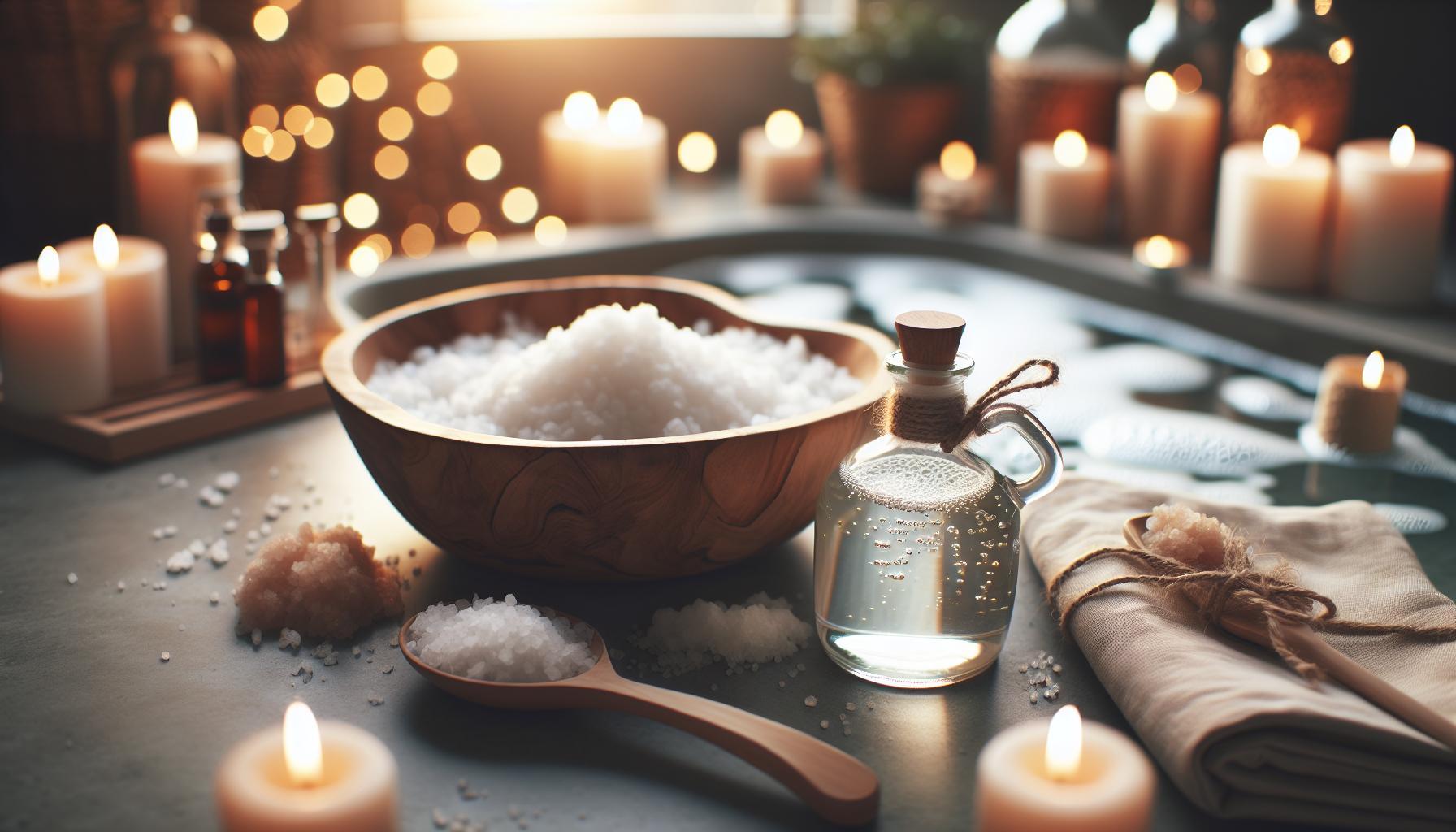 Ocet a sůl koupel: Relaxační rituál s detoxikačními účinky!